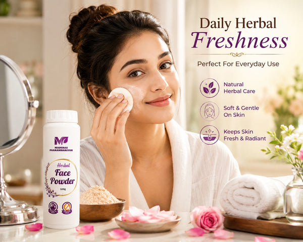 Herbal Face and Body powder - Talcum Free 100gms