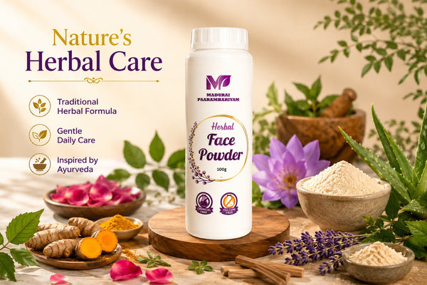 Herbal Face and Body powder - Talcum Free 100gms
