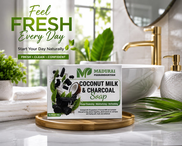 Charcoal with Coconut Milk Soap 100gms