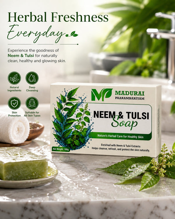 Premium Neem Tulasi Soap - 100g